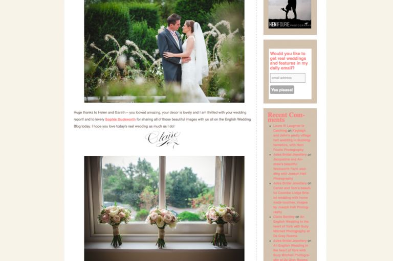 Featured on English Wedding Blog - Loseley Park Wedding-2